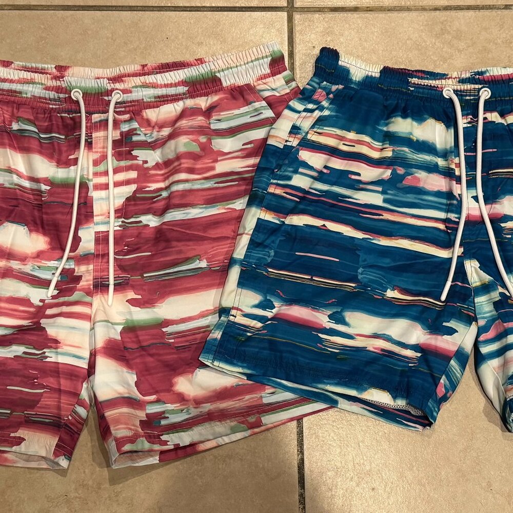 TWO (2) of CSG Men's Storm/Palm  Cove Shorts 1805445 NEW with TAGS